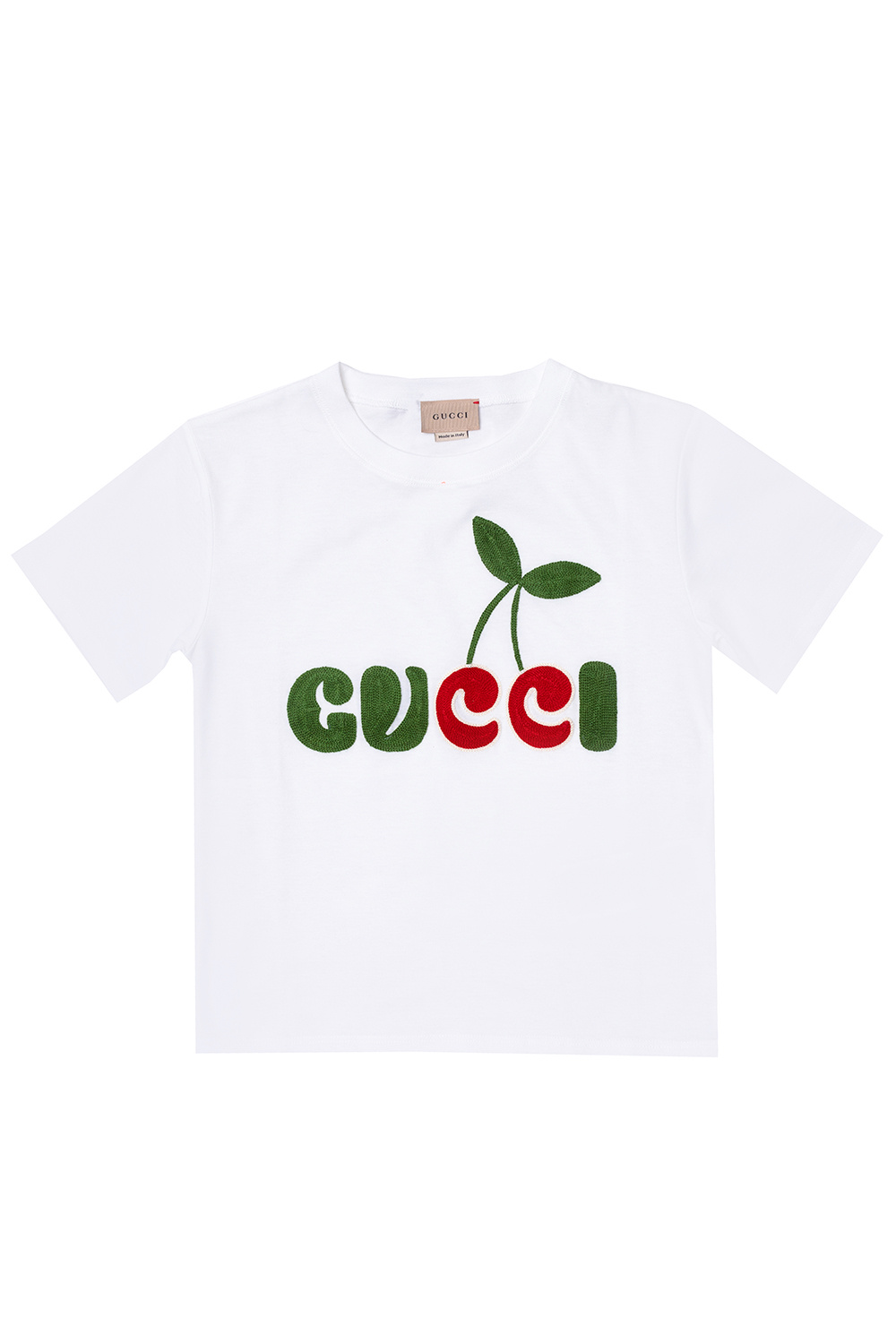 White Embroidered T - CamaragrancanariaShops NC - shirt Gucci Kids